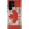 Canadian Flag Dark Wood Galaxy S25 Ultra Impact Case